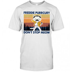 Freddie Purrcury Dont Stop Meow T-Shirt